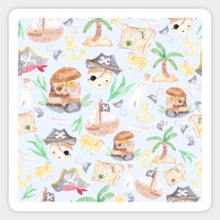 Pirates | Watercolor | Pattern Sticker